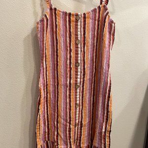 Ilios Smocked Cover-Up Minidress